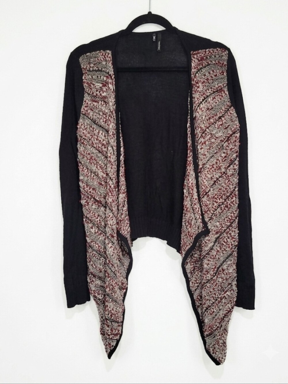 Maurices black printed sweater cardigan